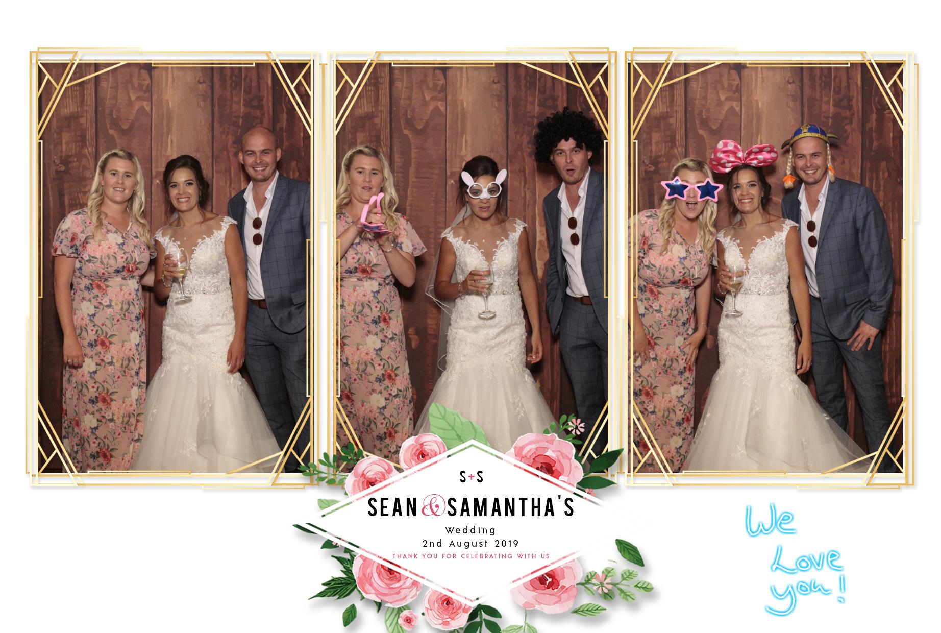 Samantha & Sean's Wedding | View more photos from the event at gallery.myphotoboothexperience.co.uk/u/MyPhotoBoothExperienceLtd/Samantha-Seans-Wedding